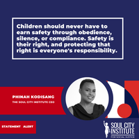 “Protection is not a gift we give children. It is a right they are born with. Our failure to deliver it is a political choice — and political choices can be changed.” “Protection is not a gift we give children. It is a right they are born with. Our failure to deliver it is a political choice — and political choices can be changed.”