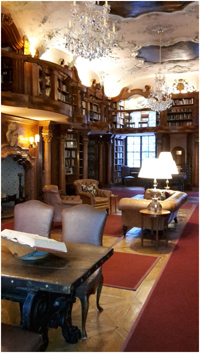 I thought this (the Library) was the most beautiful room in the castle
