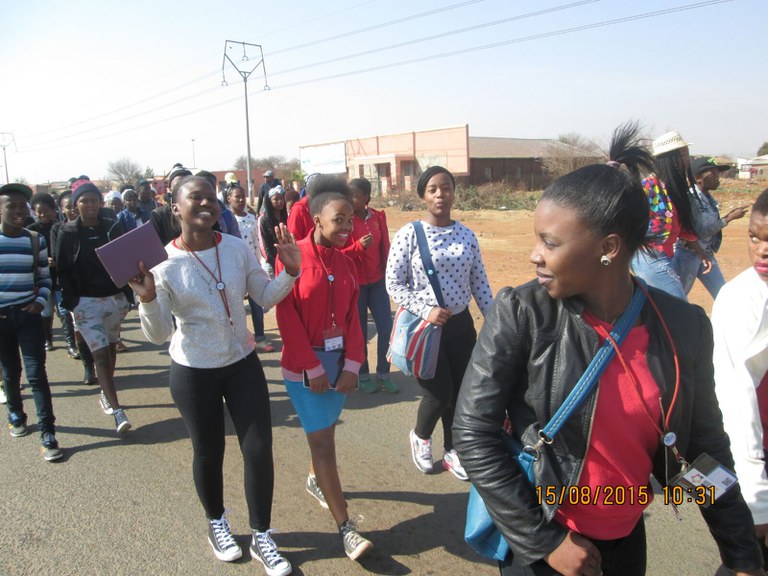 members marching