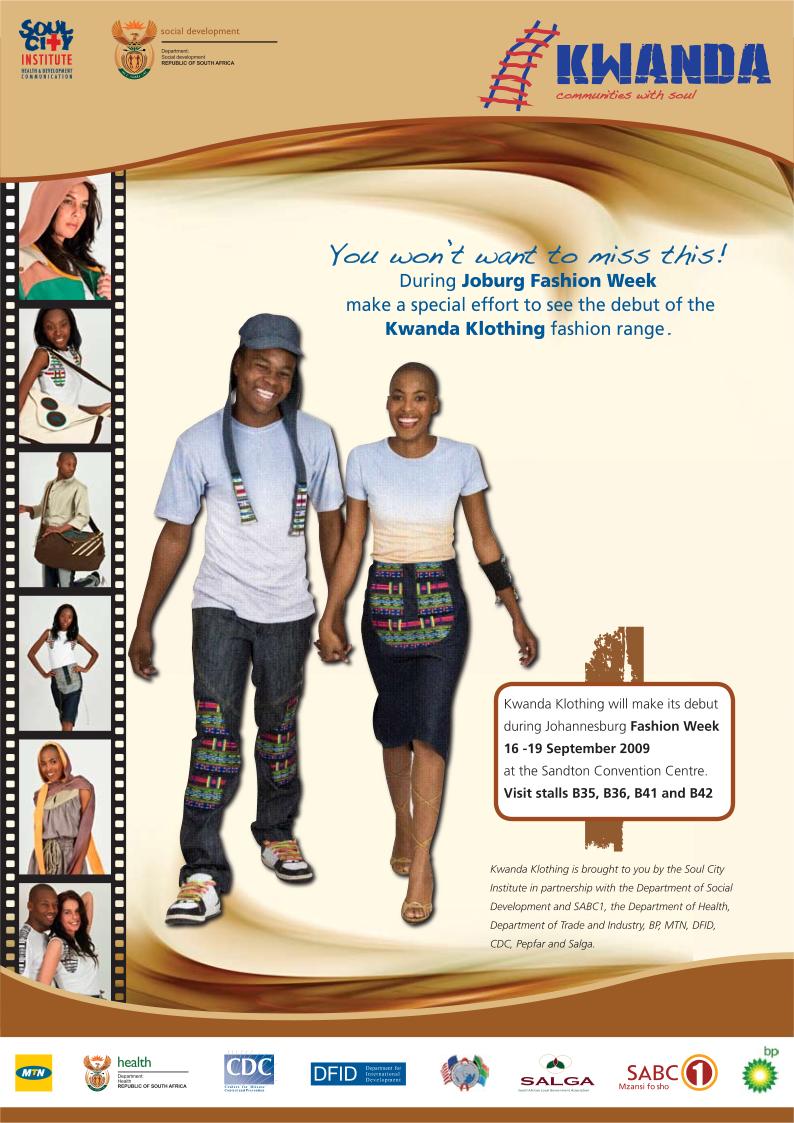 MEDIA RELEASE AND INVITATION Kwanda Klothing will make its debut at