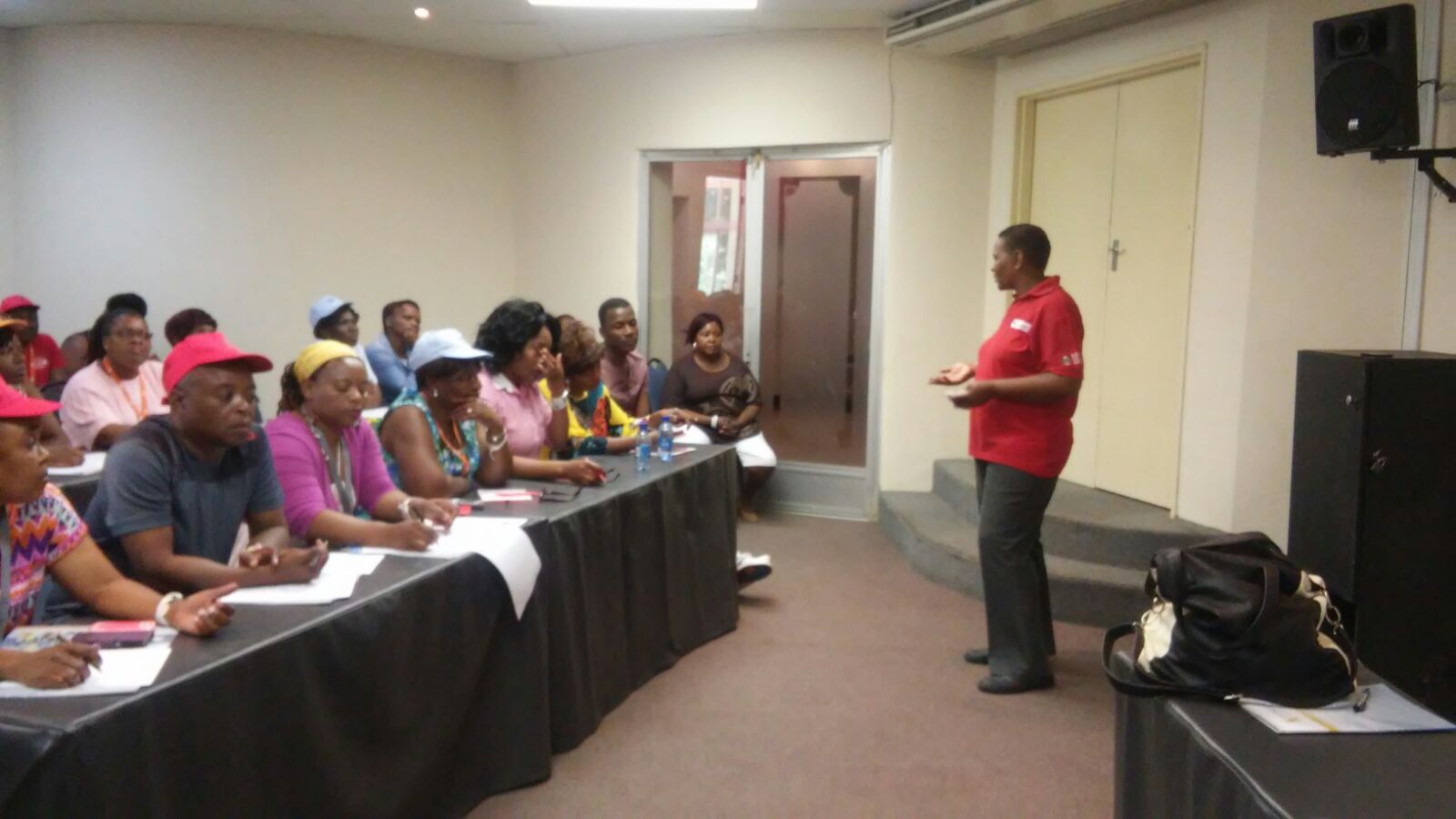 MP Provincial Manager Tembi Tyku running a session with Buddyz Facilitators