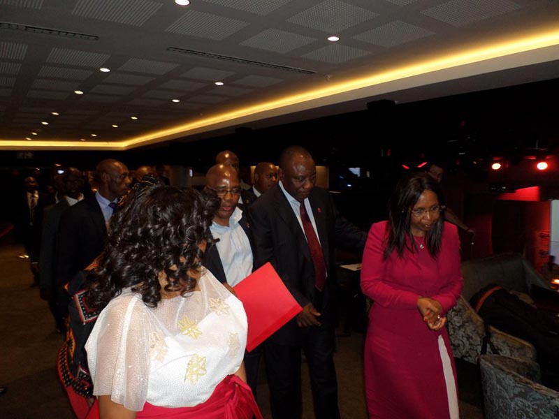 Deputy President Cyril Ramaphosa & Health Minister Aaron Motsoaledi just walked in from World AIDS day event in KZN