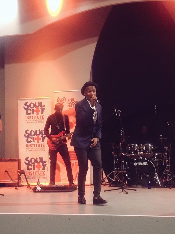 The talented Nathi Mankayi closing off proceedings with his hit single Buyelekhaya