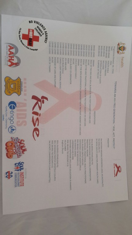 Reddersburg World Aids Day Programme