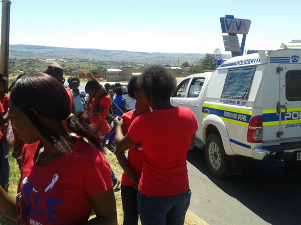 march in Mayflower   SAPS supported
