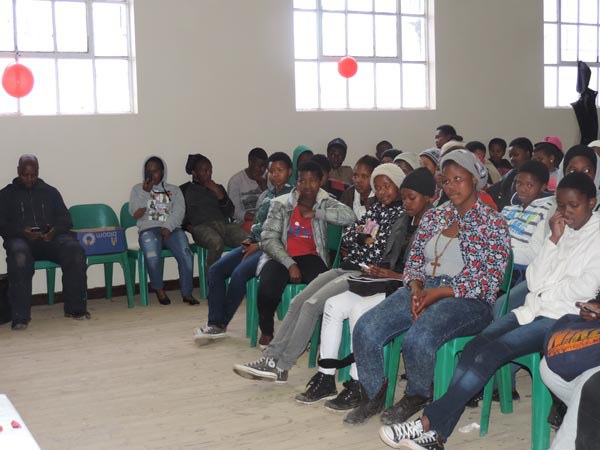 Young women paying attention Mthatha HIVAIDS event