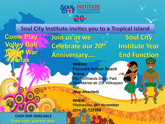 Soul City Function invitation