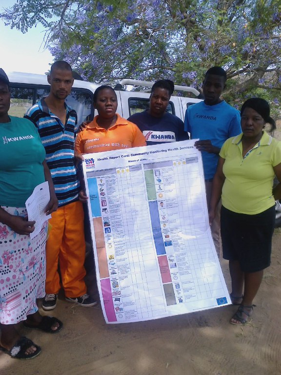 Tjakastad CBM posting the Monitoring Chart at local Clinic(1)