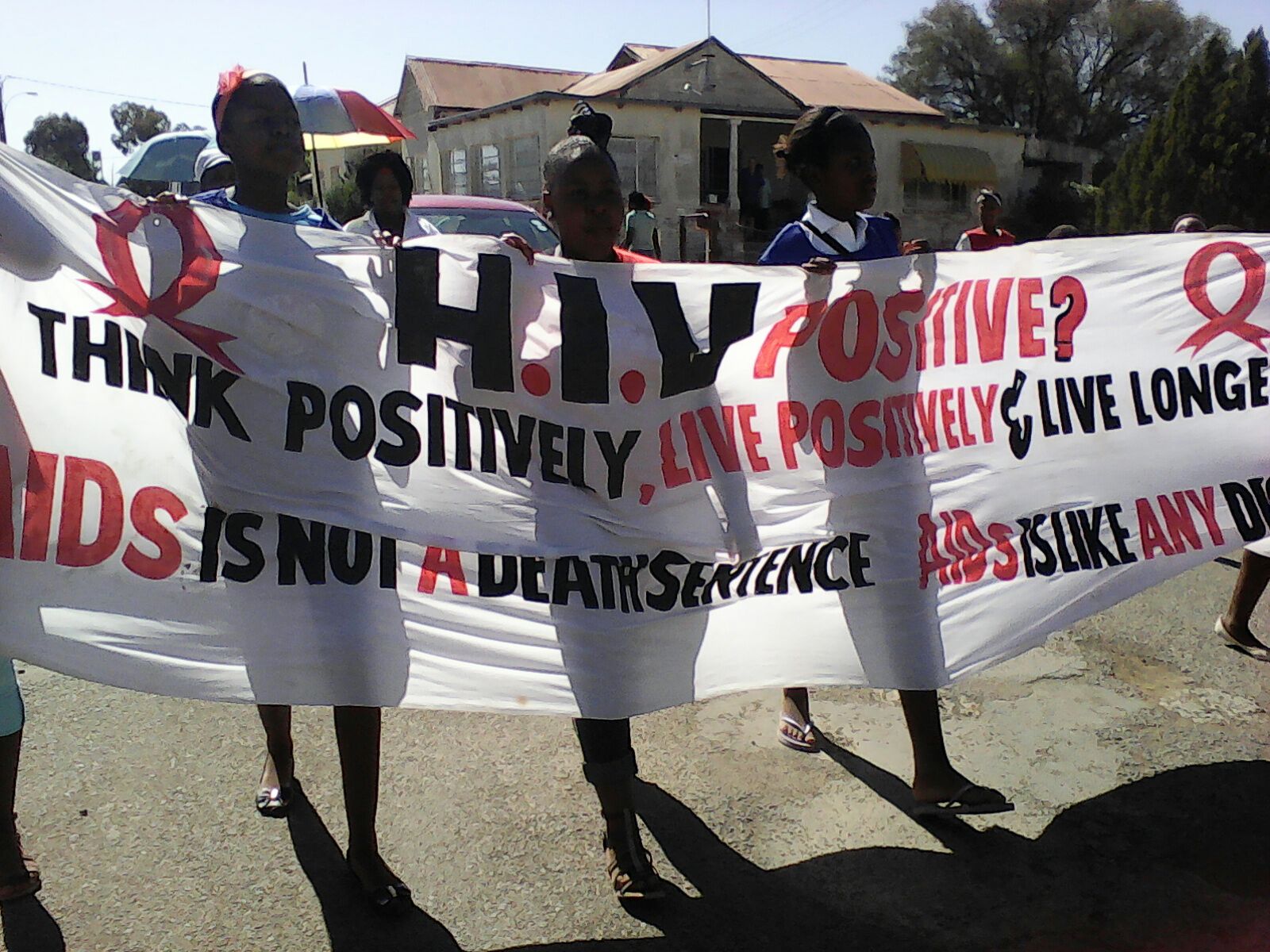 During the march